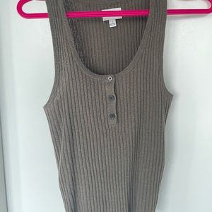 ***Fundraiser*** Frank and Oak tank top in army green